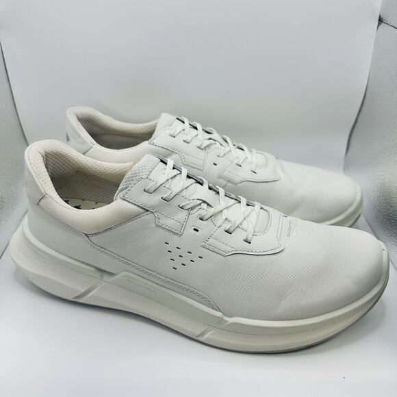 Size 12-12.5 - Men’s ECCO Biom 2.2 White Leather Golf Sneakers 122979786 (EU 46) - Picture 1 of 7